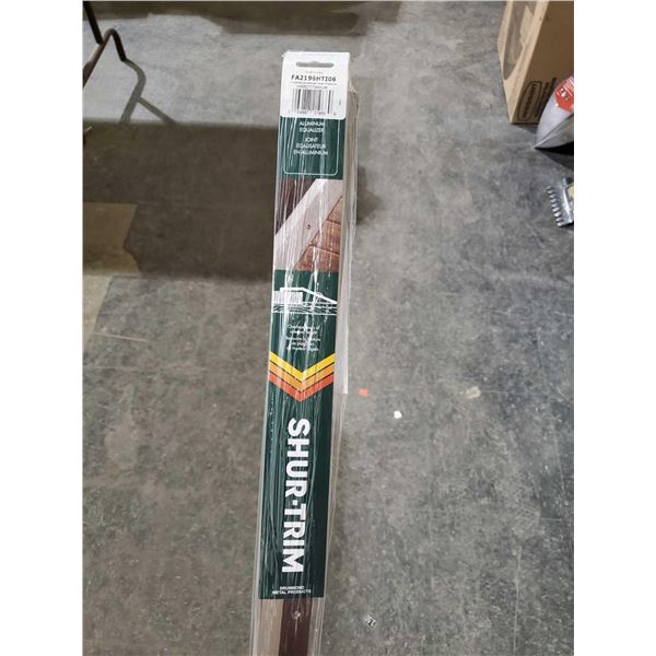 *NEW* Shur-Trim Lot of 2 - 1.5" X6' Aluminum Equalizer Joint - HMRD-TITAMIUM