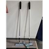 Image 1 : *NEW* Lot of 2 Extendable Glass Cleaner / Squeegiee 10" Head, 4'-7' Aluminum Handle