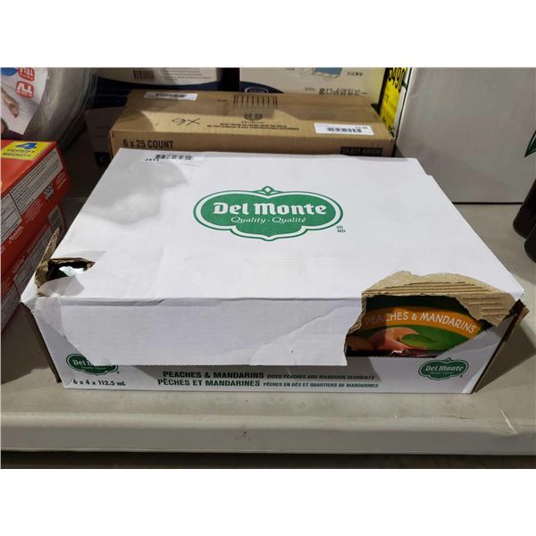 *NEW* Del Monte Peaches & Mandrins Fruit Cups Lot of 6 - 4x112.5ml