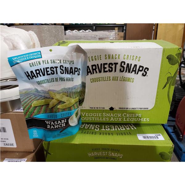 Harvest Snaps Green Pea Snack Crisps - Wasabi Ranch - 12X93g