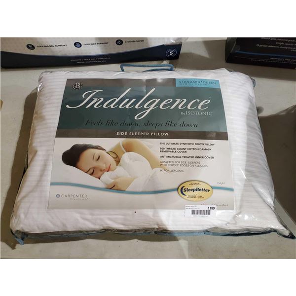 *NEW* Indulgence - Side Sleeper Down Alternative Standard/Queen Size Pillow