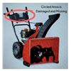 Image 8 : *NEW* Craftsman SB-460 26-inch 208cc Two Stage Gas Snowblower with Electric Start - Damage to Handle