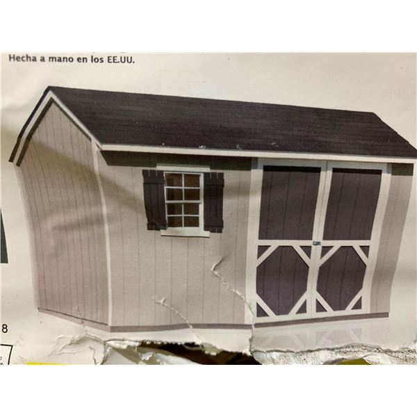 NEW Heartland Stratford 12ft x 8ft ready to Assemble Shed Kit. Slight damage on side as pictured.