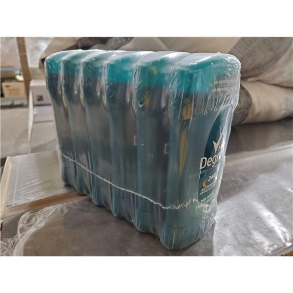 Lot of 6 Degree for Men 24 Hour Antiperspirant 6X76g