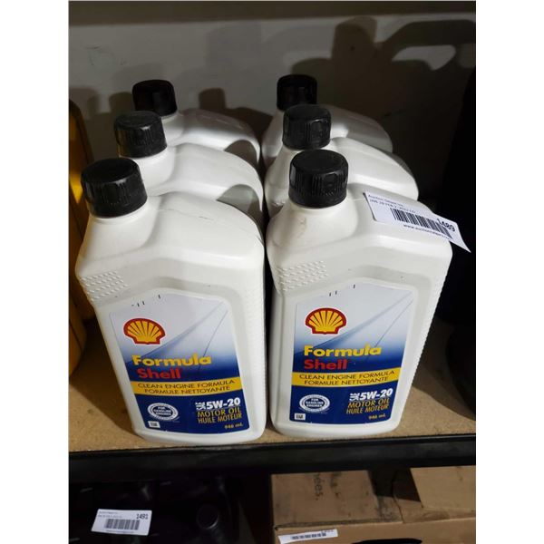 Formula Shell  Clean Engine Formula  SAE 5W-20 Motor Oil - 6x946ml