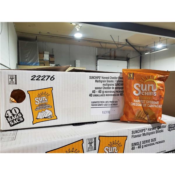 Sun Chips Multigrains Harvest Cheddar Chips 40X40g