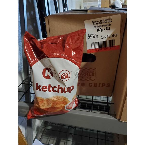 Circle K Ketchup Potato Chips 8x180g