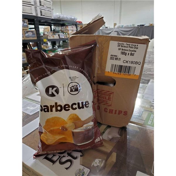 Circle K Barbecue Potato Chips 8x180g