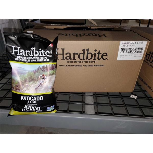 Hardbite Handcrafted Style Chips - Avocado & Lime 15x150g