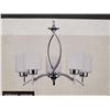 Image 2 : *NEW* Beldi Markham 5 light Chandelier - Chrome with Frosted Glass