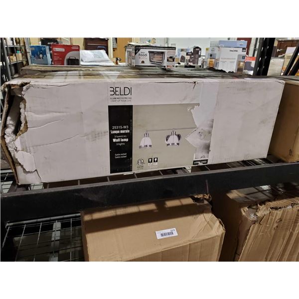*NEW* Beldi 3 Light Wall Lamp - Satin Nickel