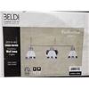 Image 2 : *NEW* Beldi 3 Light Wall Lamp - Satin Nickel