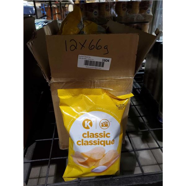 Circle K Sour Classic Potato Chips 12X66g