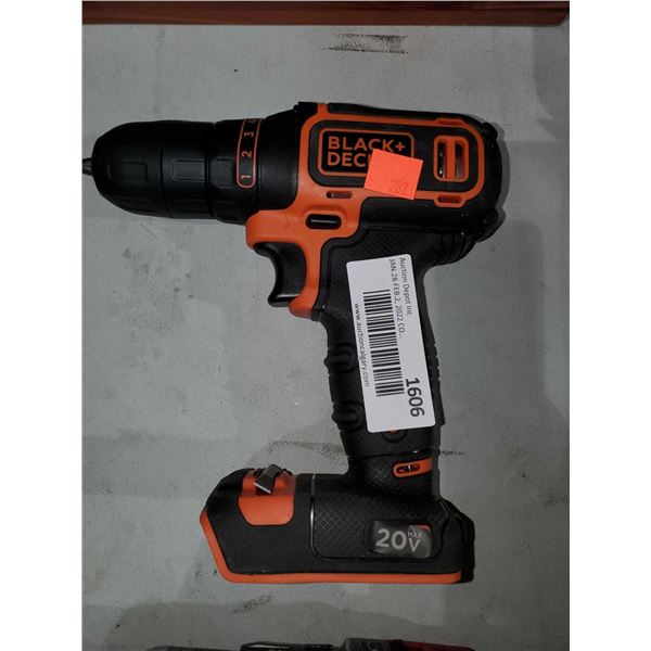 Black & Decker 10mm - 20V Drill - No Battery