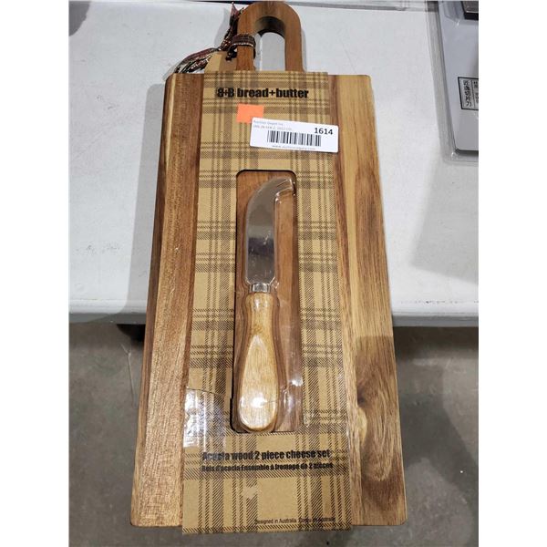 *NEW* Bread & Butter Cheese Acadia Wood Knife & Cutting Board