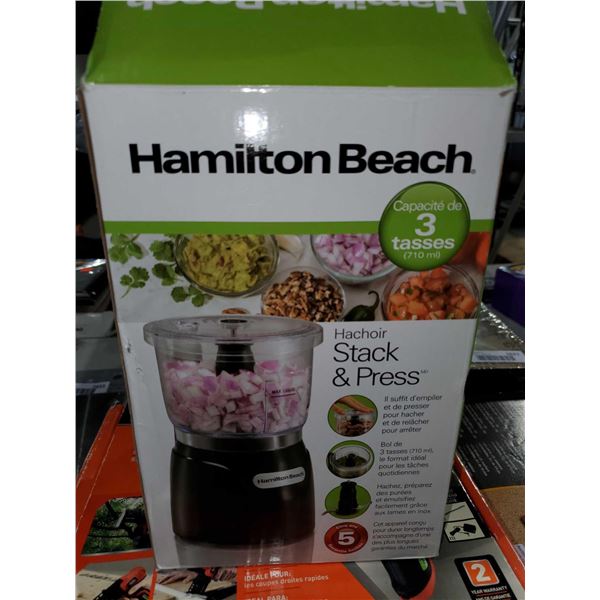 *NEW* Hamilton Beach Stack & Press 3 cup Electric Food Chopper