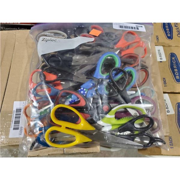 Assorted Lot of Scissors - Large Ziplock full