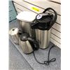 Image 2 : Group of Stainless Steel Items - Coffee Maker, Carafe, Kettle and Small Garbage Can