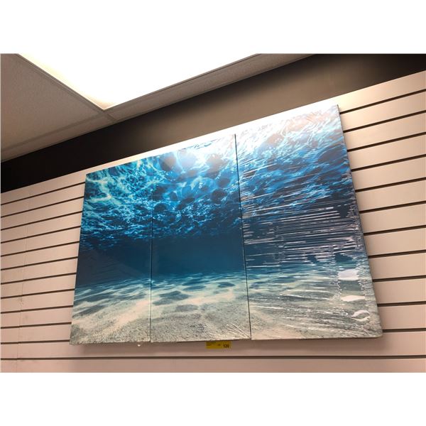 Three Piece Underwater Artwork