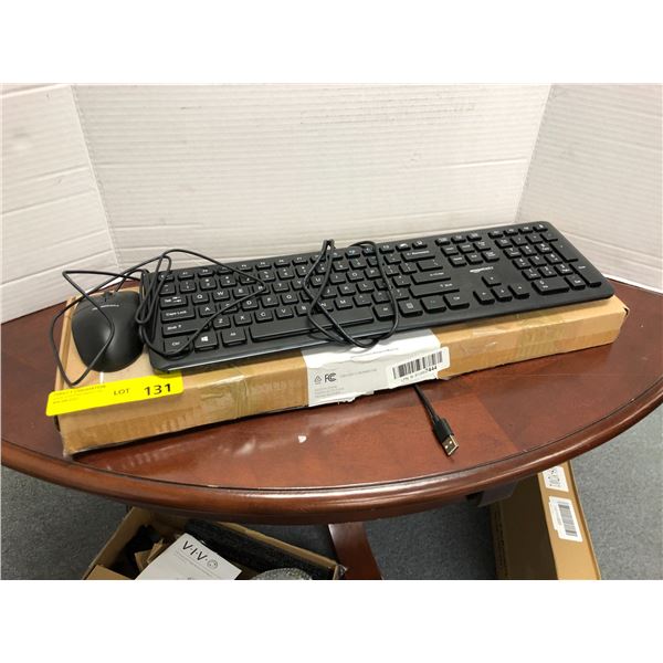 Amazon Basics - Wired Keyboard & Mouse Bundle Pack