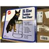 Image 2 : Ultimate Dog Bed & Lounge / Hi Rise Stainless Steel Diner & Dog Bowl