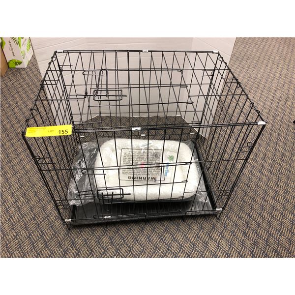 Small Pet Crate with Bed