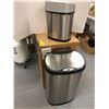 Image 1 : Stainless Steel Garbage Containers - Two with automatic opening