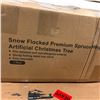 Image 2 : Boxed Christmas Trees - Snow Flocked Premium Spruce
