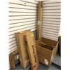 Image 1 : Group Lot of Assorted Build It Yourself Boxed Items - Plant Stand, Chair, Shelving Unit