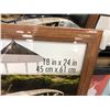 Image 2 : Group lot of Assorted Picture Frames - largest 20 x 30in