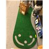 Image 1 : Indoor Golf Green -Putt -A-BOUT - 9 Feet x 3 feet -  one side is raised