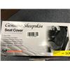 Image 2 : Black Genuine Sheepskin Seat Cover