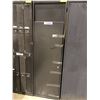 Image 1 : Black Metal Storage Locker - Approx 24in x 21 1/2in x 81in (may need to be rekeyed)