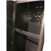 Image 2 : Black Metal Storage Locker - Approx 24in x 21 1/2in x 81in (may need to be rekeyed)