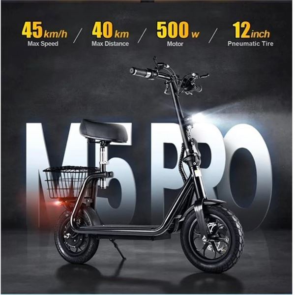 Escooter by M5Pro - up to 45km/h - 500w Motor with  40km Max Distance