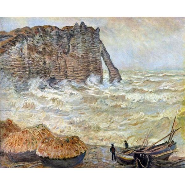 Claude Monet - Stormy Sea (La Porte d'Aval)