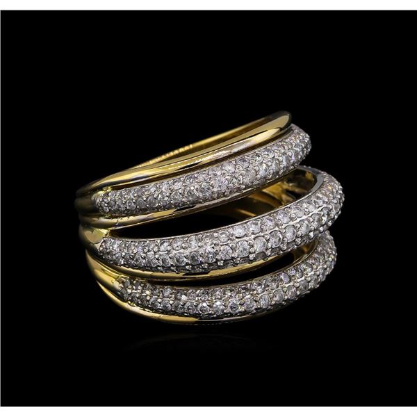 1.74 ctw Diamond Ring - 14KT Two-Tone Gold