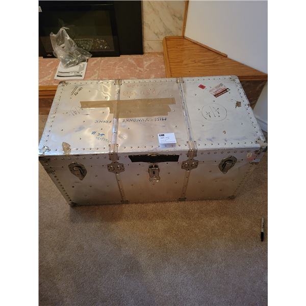 Metal Trunk - 39.75"w x 21"h x 21"d