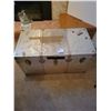 Image 1 : Metal Trunk - 39.75"w x 21"h x 21"d