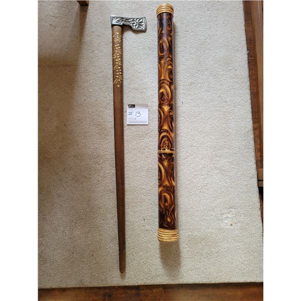 Rain Stick & Decorative Axe
