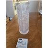 Czech Brilliant Hand Cut Crystal Vase - 10"h x 4"w