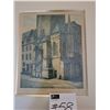 Image 2 : Modern Art Embossed Color Etching. European, in Wooden Frame. Signed by Artist - 15 3/4"w x 18 1/2"h