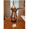 Image 1 : Tjori Arabic Brass Coffee Pot with Elaborate Spout 24" High