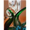Image 3 : Vintage Green Lorraine Art Glass Swan - Made in Canada