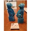Image 2 : Pair of Chinese, Turquoise, Foo Dog Sculptures