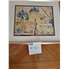 Image 2 : Oil Painting of Winter Scene on Canvas Artist Unknown - Framed Print Artist Unknown