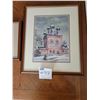 Image 3 : Framed Winter Scene Print 10"h x 12"w - Russian Winter Scene Print with Artist Name 15"w x 17 3/4"h