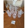 Image 1 : Czech Crystal Brandy, Champagne Stemware & Basket