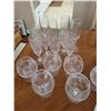 Image 4 : Czech Crystal Brandy, Champagne Stemware & Basket
