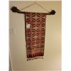 Image 1 : Decorative Wall Hanging With Wooden Hanger 37"w